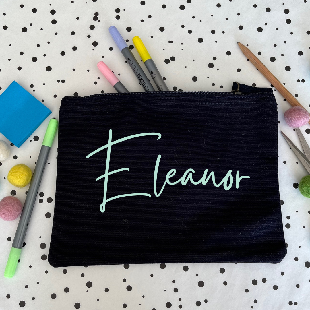 The Personalised Make Up Bag - 100% Organic Cotton