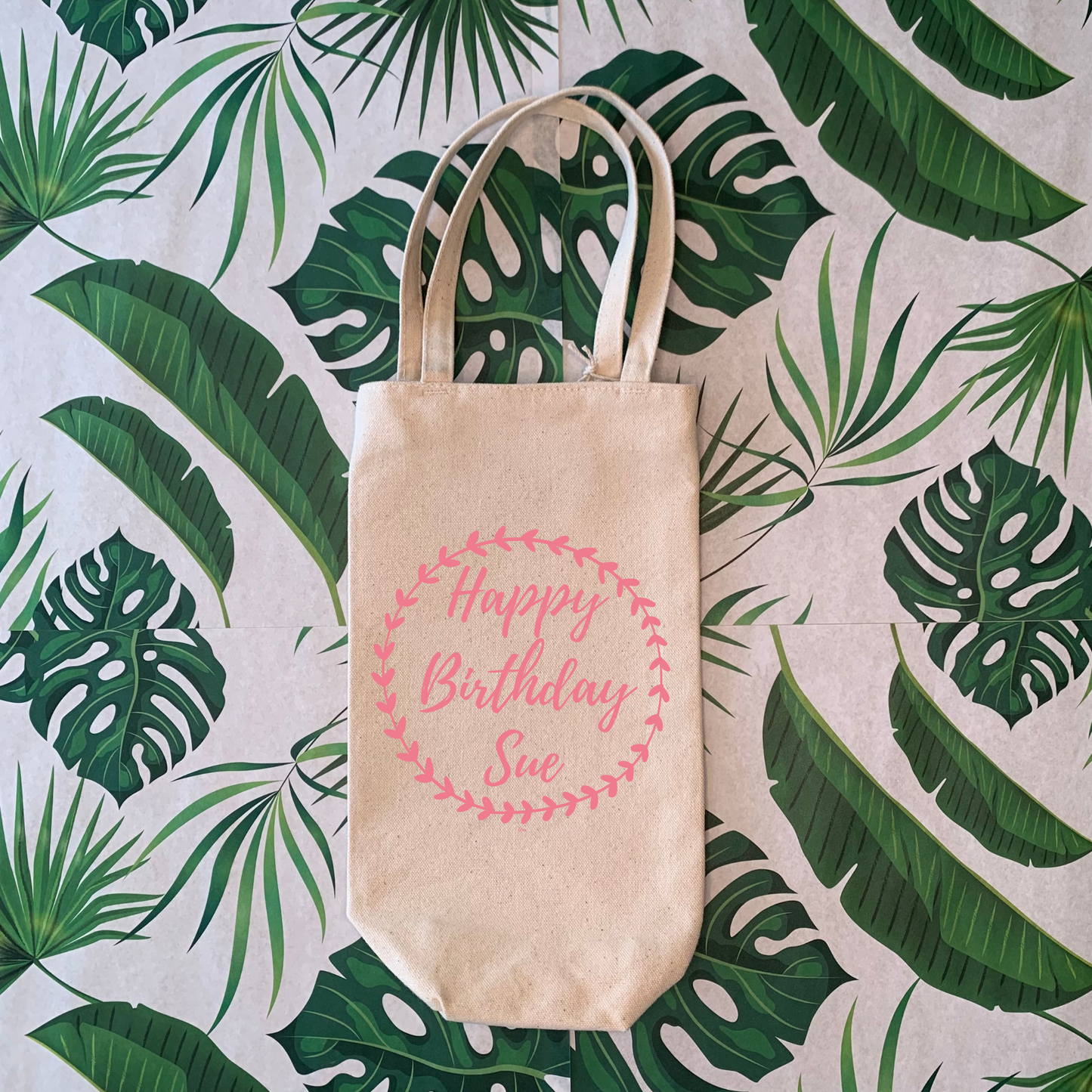 Personalised Happy Birthday Wine Bag
