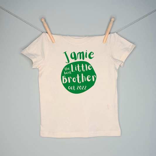 Personalised Best Brother T-Shirt - 100% Organic Cotton