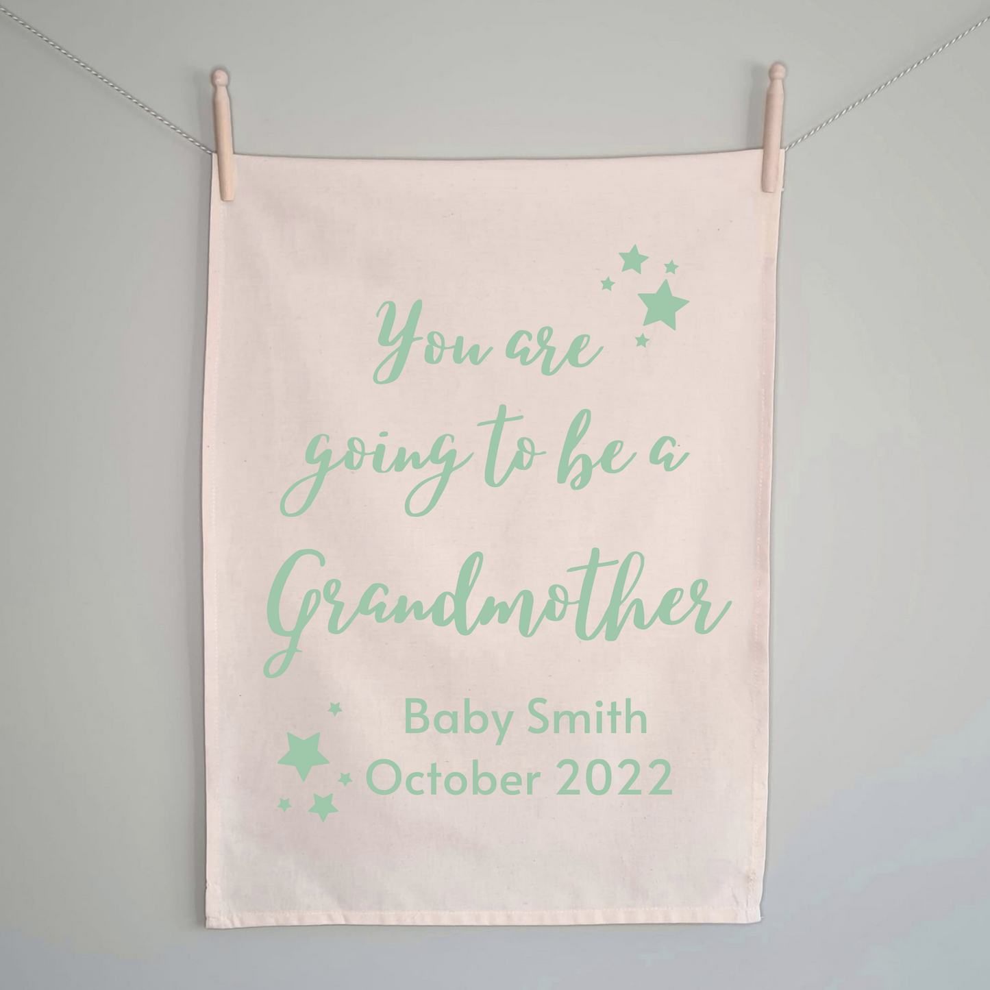 You Are Going To Be A Grandad Tea Towel - 100% Organic Cotton
