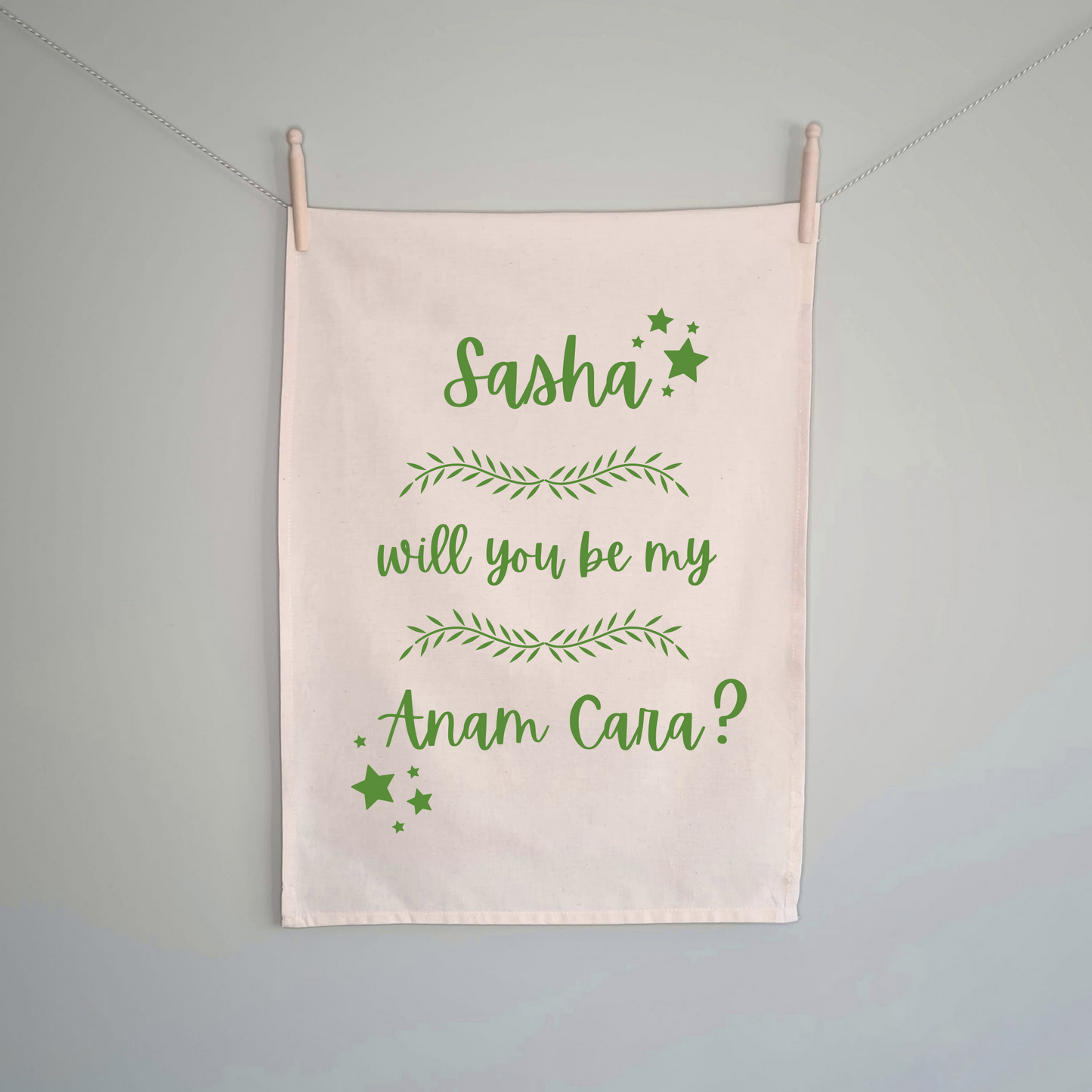 Be My Anam Cara Tea Towel - 100% Organic Cotton