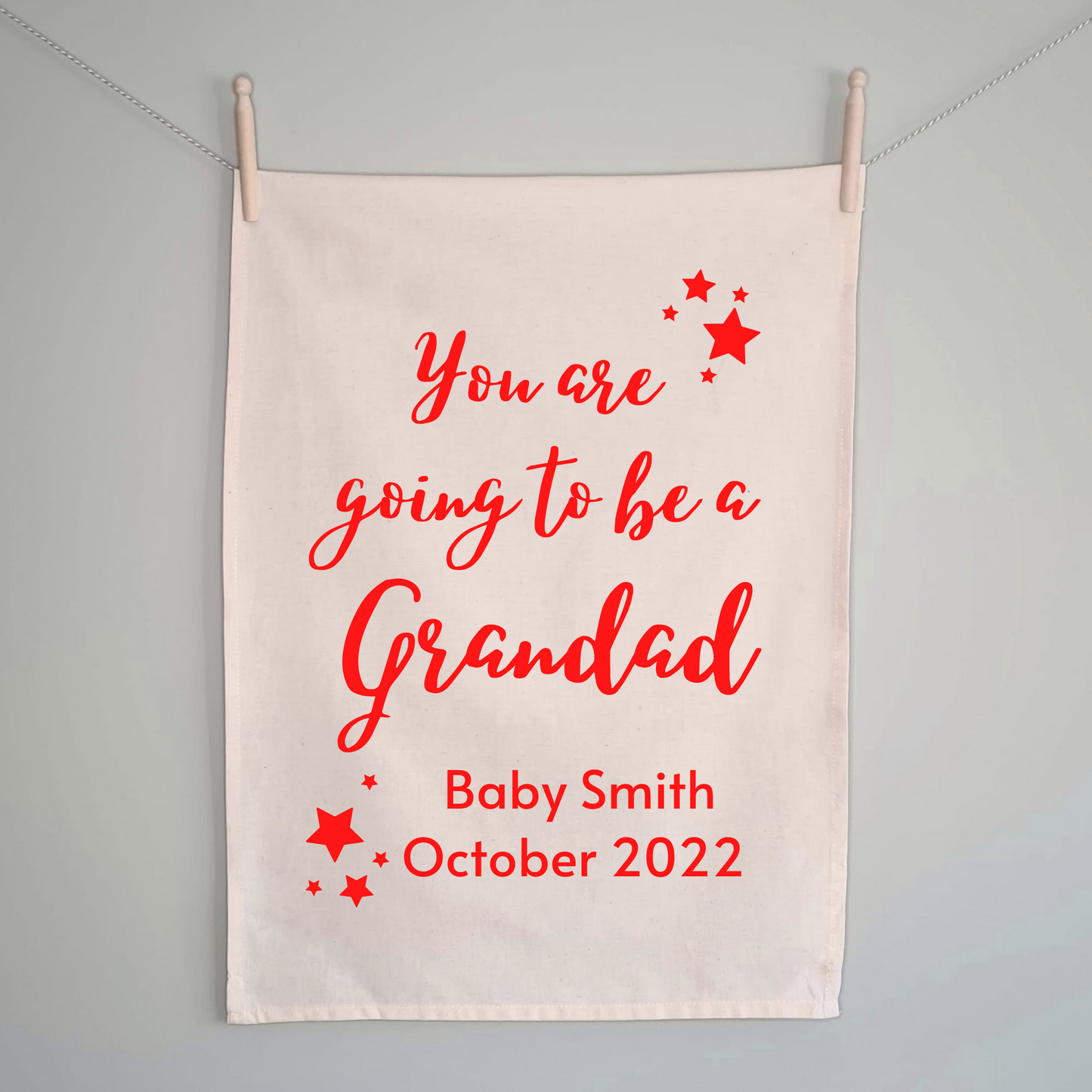 You Are Going To Be An Uncle Tea Towel - 100% Organic Cotton