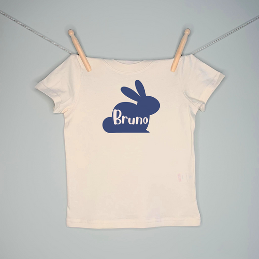 Personalised Bunny T-Shirt - 100% Organic Cotton
