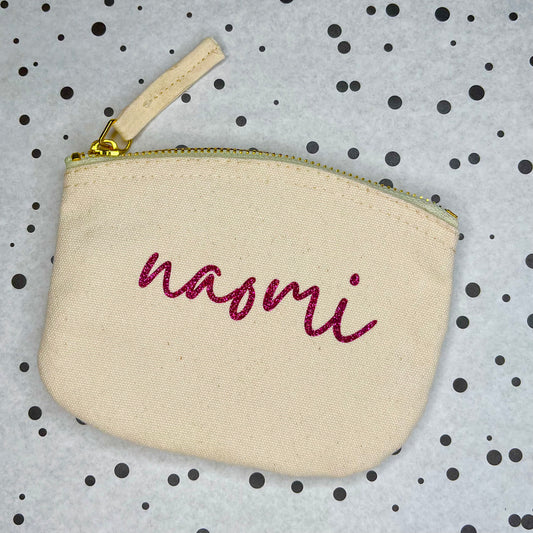 The Personalised Purse - 100% Organic Cotton