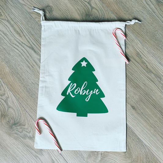 Personalised Christmas Gift Sack - 100% recycled cotton