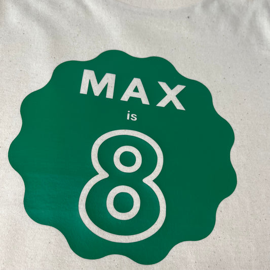 Personalised Birthday T-Shirt - 100% Organic Cotton